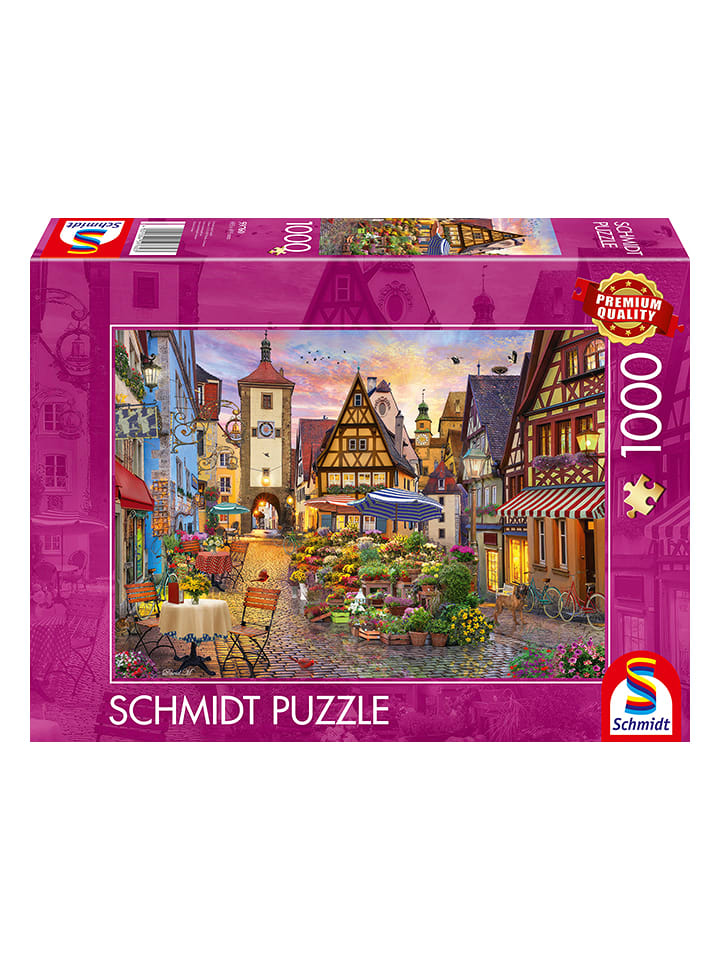 Schmidt Spiele 1.000tlg. Puzzle "Romantisches Bayern, Rothenburg ob der Tauber" - onesize
