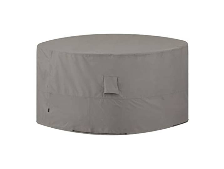 Madison Gartenmöbel Abdeckung Schutzhülle Abdeckplane Abdeckhaube Schutzplane Sitzgruppe Sitzgarnitur Rund 320 cm Grau Wasserdicht Atmungsaktiv