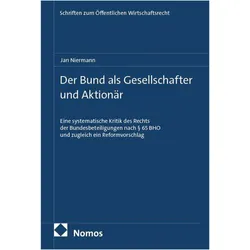 Der Bund als Gesellschafter und Aktionär, Fachbücher von Jan Niermann