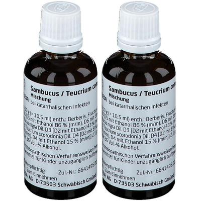 Sambucus/Teucrium comp.Mischung 2x 2x50 ml Mischung