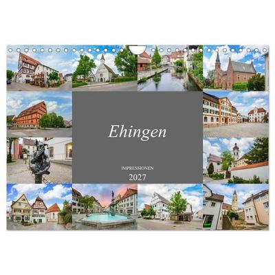 Ehingen Impressionen (Wandkalender 2027 DIN A4 quer), CALVENDO Monatskalender