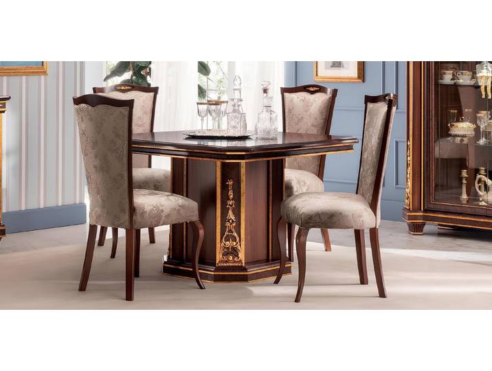 Xlmoebel Esszimmerstuhl Klassischer Designer Stuhl aus echtem Holz im Barock Stil, Made in Europa