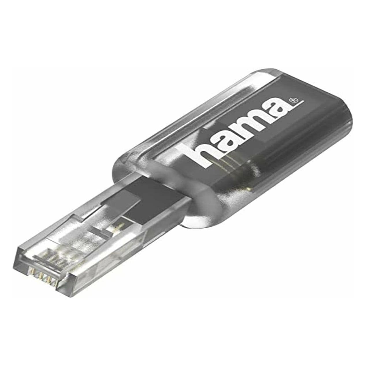 Hama Anti-Twist-Adapter, Transparent/Schwarz (00201125)