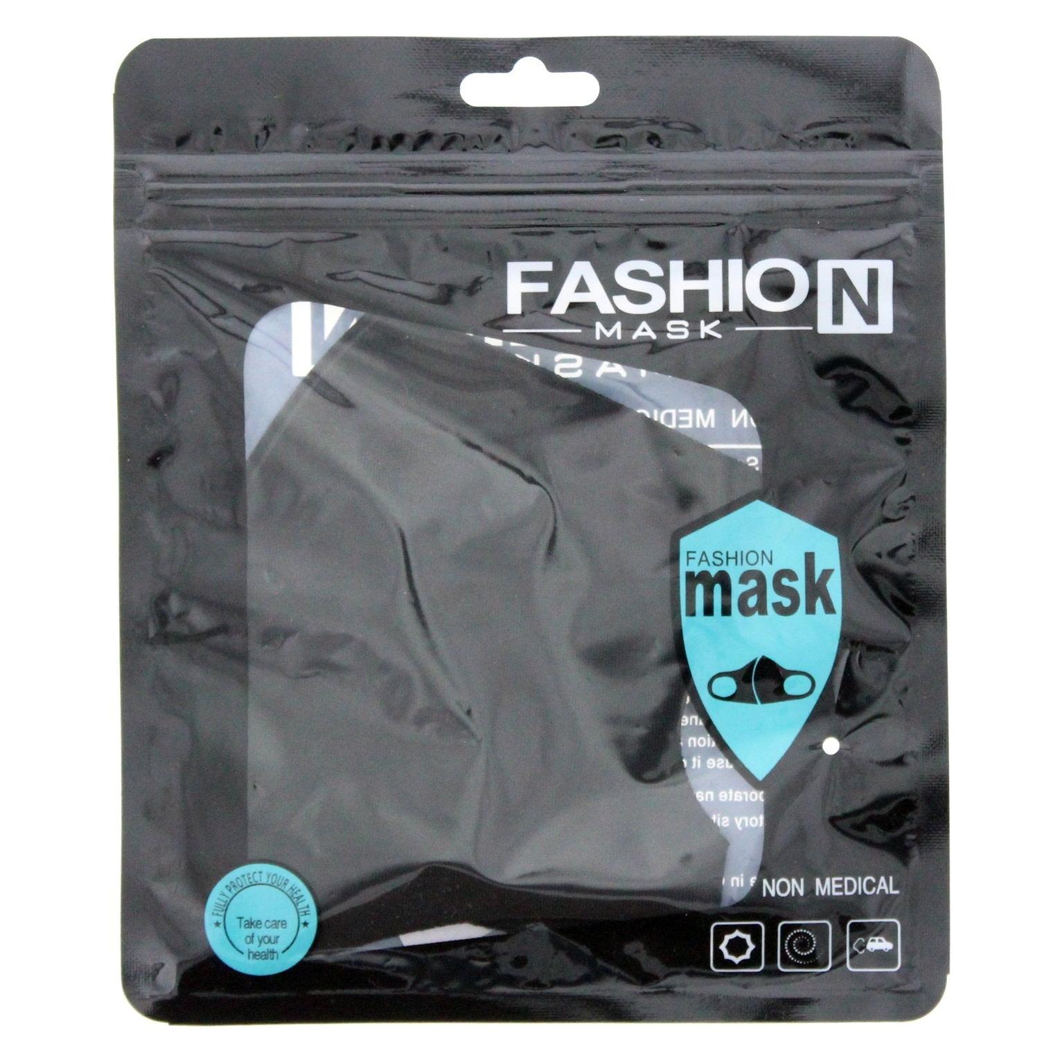 Fashion Textile Mask, Black, Reusable, For Women For Women (56656349)