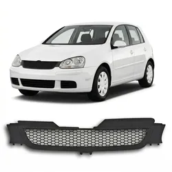 Kühlergrill ohne Emblem Schwarz matt passend für VW Golf 5 2003-2008