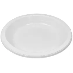 MONOUSO - Wiederverwendbar Plastik Suppenteller PS Weiß Ø22cm (250 Stück)