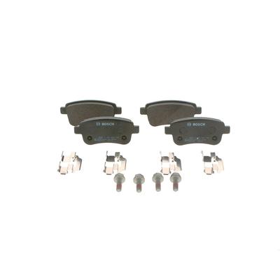 Bosch Bremsbeläge mit Zubehör hinten (Satz) [Hersteller-Nr. 0986494735] für Renault