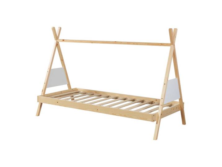 [en.casa] Tipibett Siikajoki, Naturfarben, Holz, Kiefer, 90x200 cm, Babymöbel & Kindermöbel, Kinderzimmer & Jugendzimmer, Kinderbetten, Spielbetten