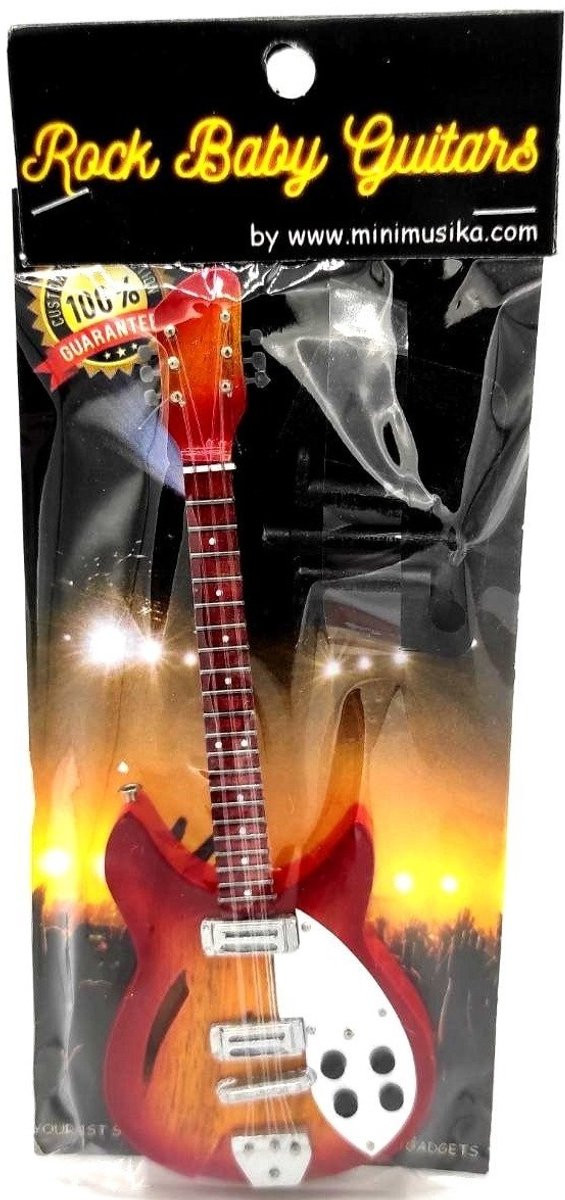 Baby miniatuur replica Rickenbacker 660/12TP gitaar - Tom Petty