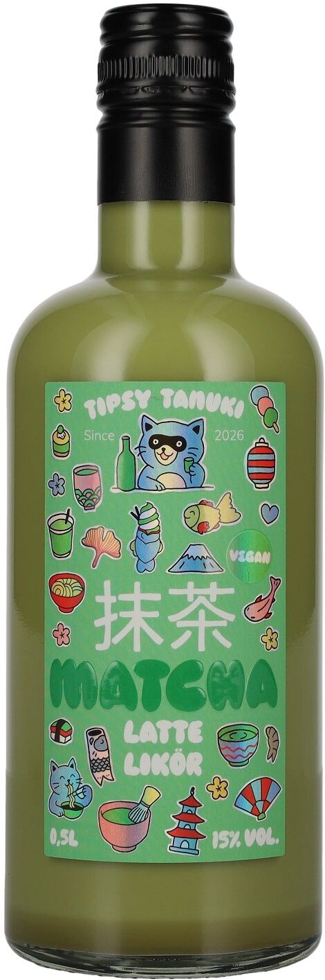 Tipsy Tanuki Matcha Latte Likör 15% Vol. 0,5l