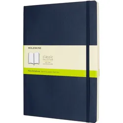 Moleskine Liniertes Notizbuch XL mit weichem Einband saphirblau