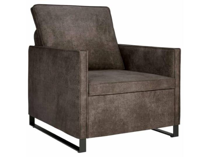 Makastle EinzelSofa Couch Dunkelgrau 70 x 81 x 82 cm Kunstwildleder