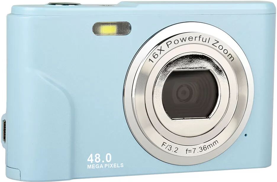 INF DC311 Kompakte Digitalkamera mit 32GB TF-Karte Hellblau
