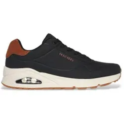 Skechers für Herren. 183004 Turnschuhe Uno Suited On Air schwarz (40), Wohnung, Schnürsenkel, Lässig