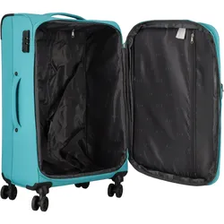 D&N Travel Line 6804 4-Rollen Kofferset 3tlg., Koffer, Türkis