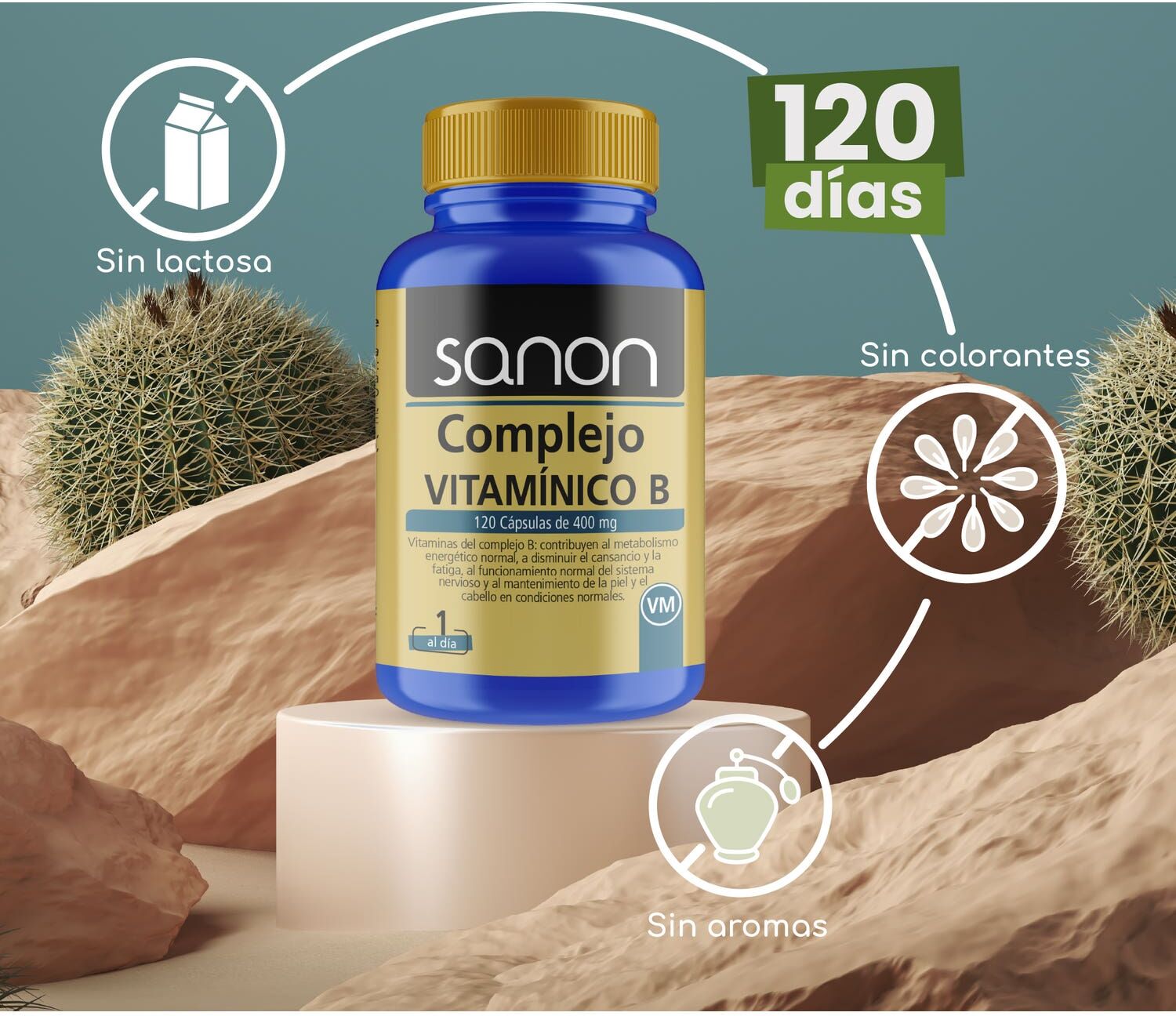 Sanon Complejo Vitamínico B 120caps