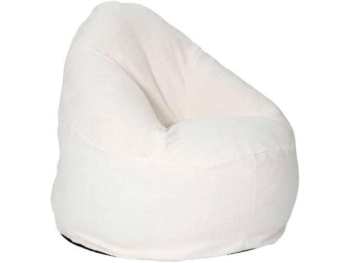Vakuum-Hocker HOME DECO FACTORY RUPERT 80x90x65cm polyester weiss
