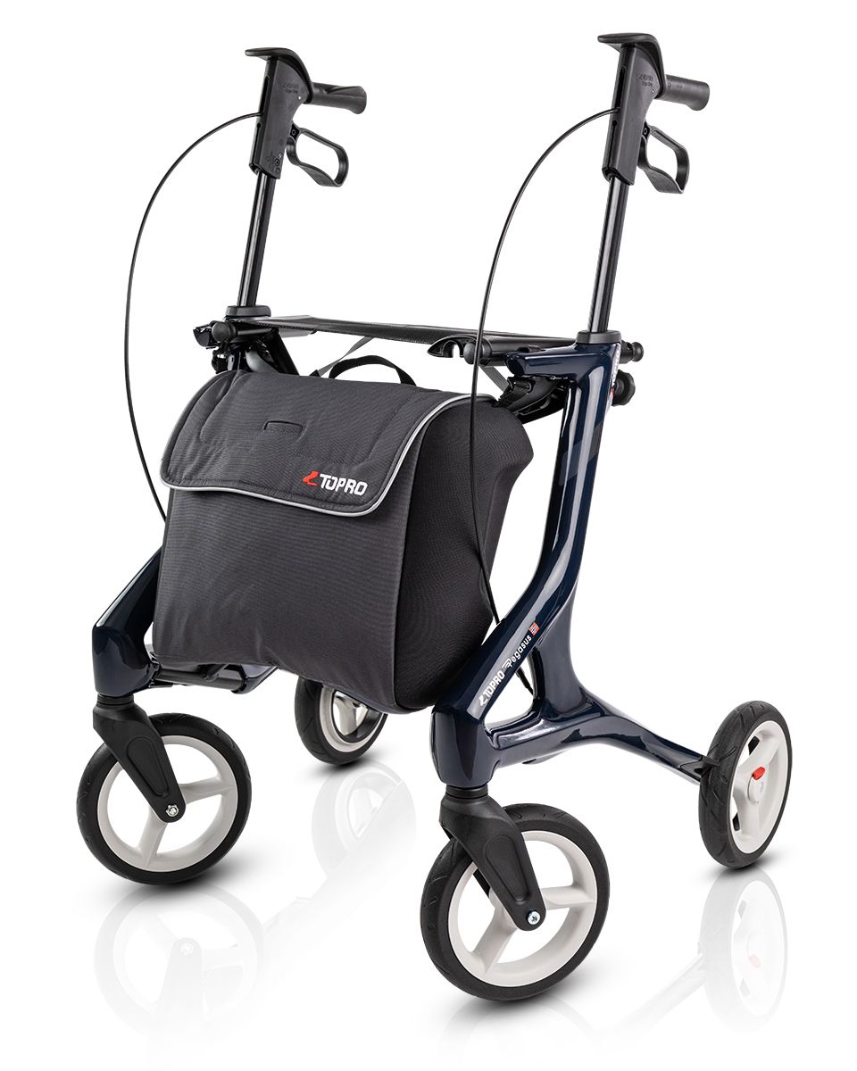 Topro Pegasus Carbonrollator - Stahlblau