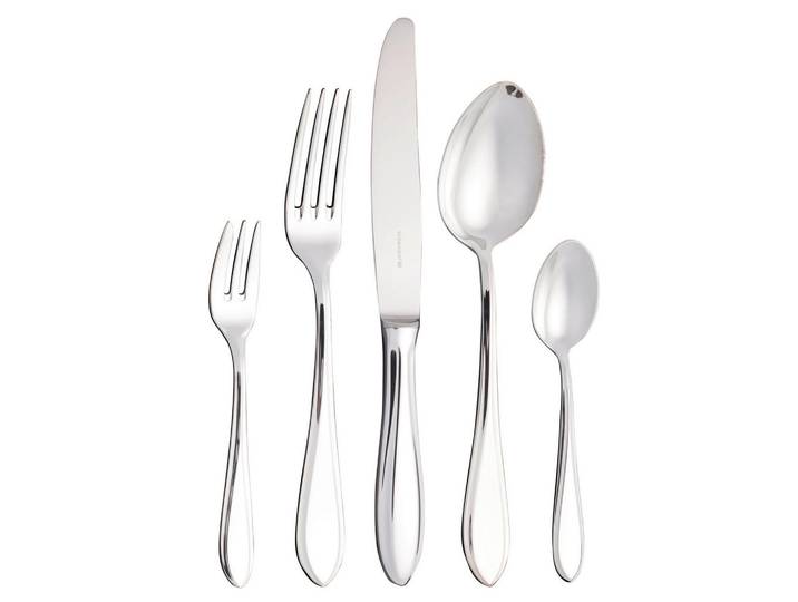 Berndorf Besteckset, Silber, Metall, 30-teilig, 40x5.5x40 cm, rostfrei, Essen & Trinken, Besteck, Besteck-Sets