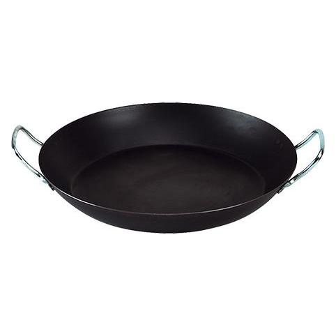 de Buyer La Lyonnaise Paella-Pfanne mit 2 Griffen (Paella Pfanne, Stahl, 34 x 5 cm) (5023.34)