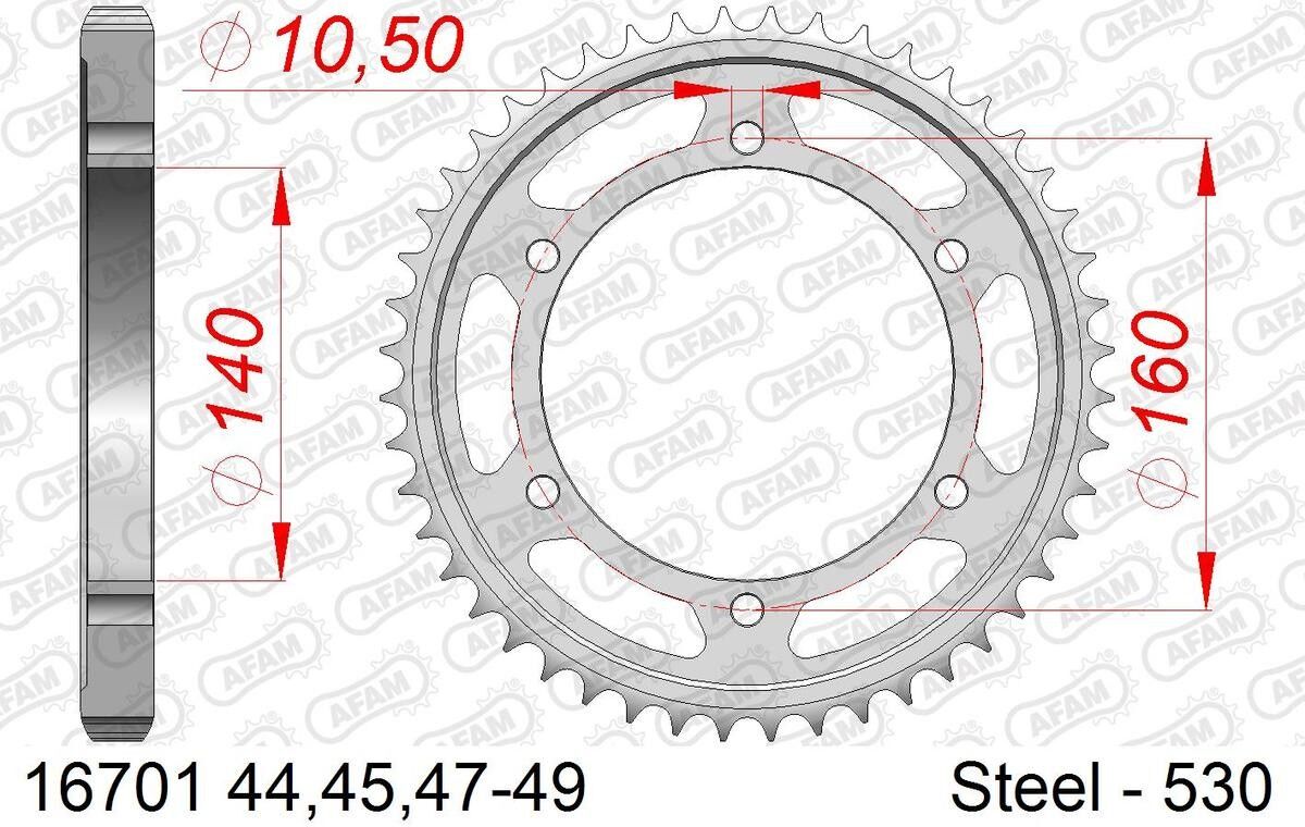 AFAM 16701-45 Chain Sprocket