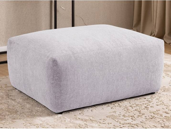 Repose-pieds en tissu structuré 102x76x42 cm