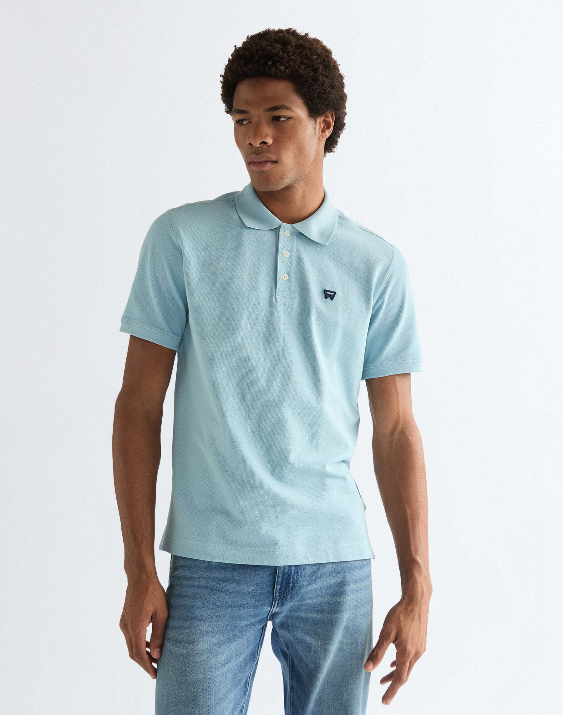 Poloshirt WRANGLER "WRANGLER Polo Polo", Herren, Gr. S, blau, Obermaterial: 100% Baumwolle CO., Shirts Poloshirt blau S