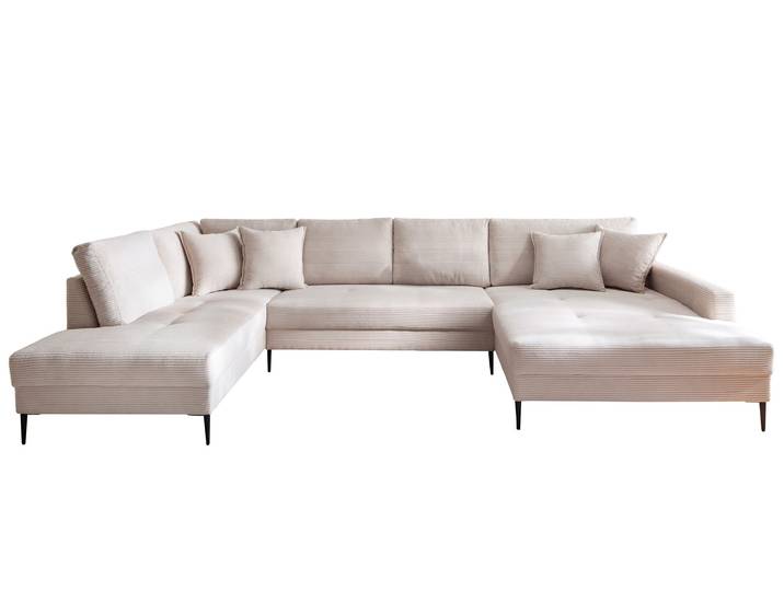 Wohnlandschaft Cord creme - 360 cm - SUMMER