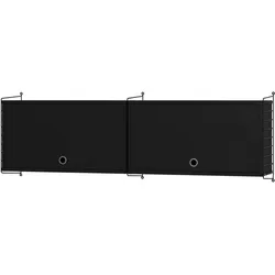 Design Oberschrank Holz Schwarz Esche gebeizt