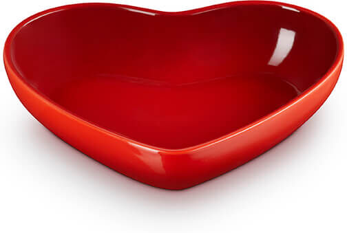 Le Creuset Cerise Stoneware 20cm Heart Bowl