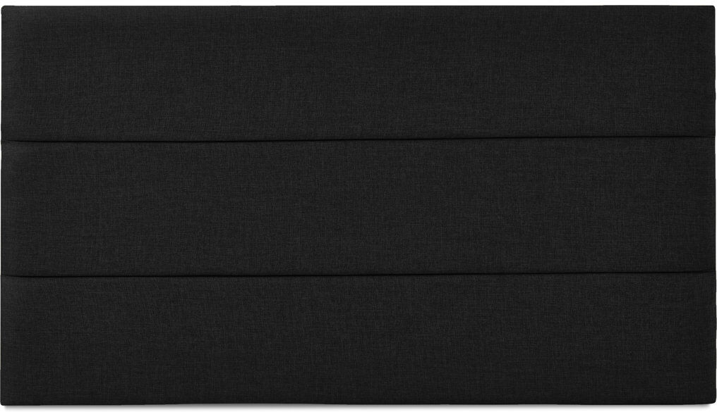 17 Stories Francisk Upholstered Velvet Headboard Black Double (4'6)