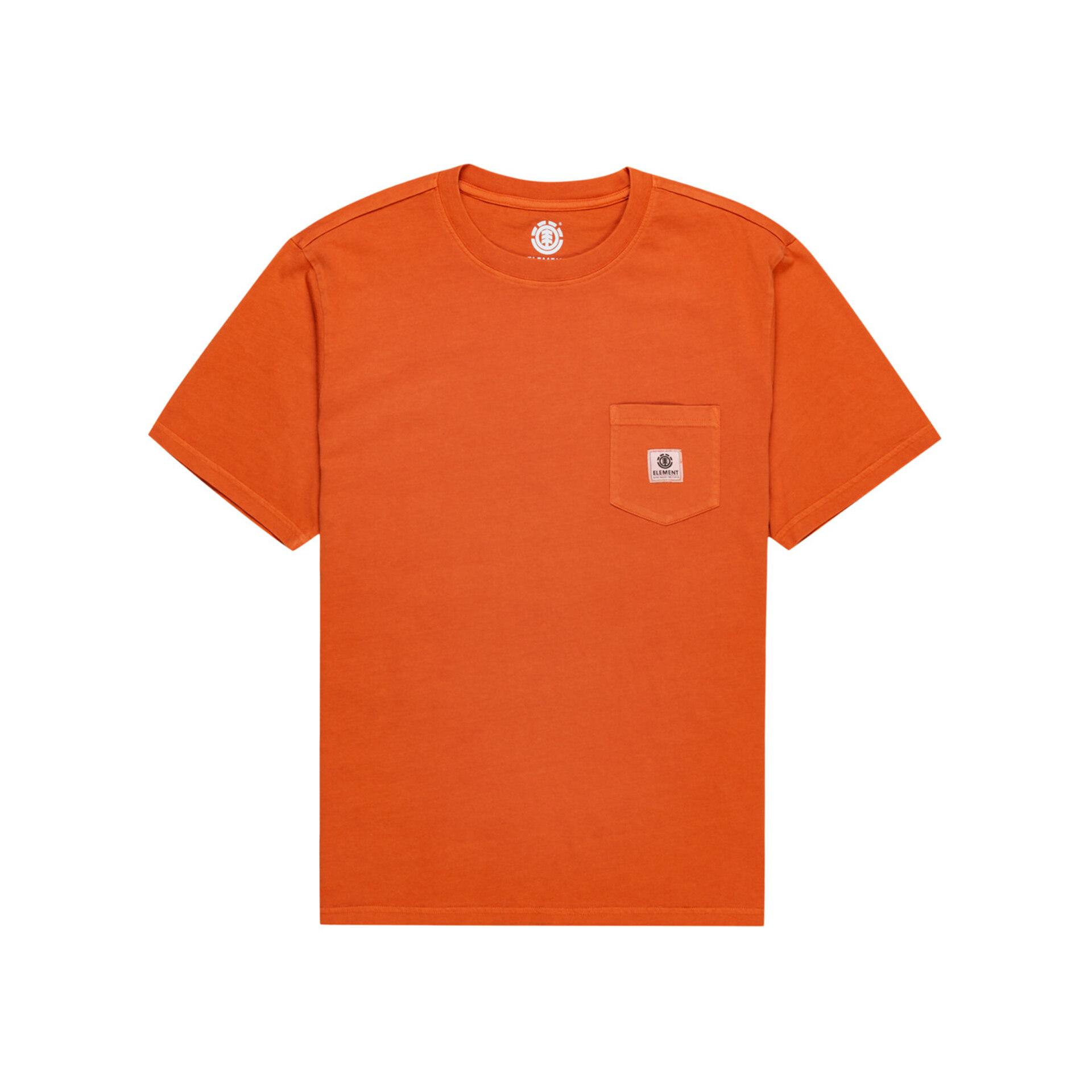 HERREN-MODE-T-SHIRT BASIC PKT PGMNT ORANGE