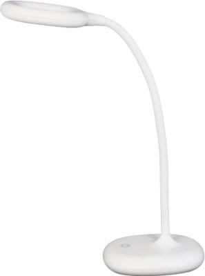 LED-Tischleuchte UNILUX GALY 1800, ideal für das Home Office, Leistung 2 W, 200 lm, 3600 K, Touchdimmer, neigbar, Akkubetrieb, mit USB-Kabel, weiß