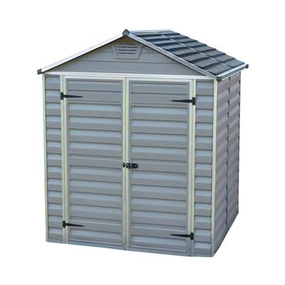 Gerätehaus PALRAM - CANOPIA "Skylight 6x5", silber (silberfarben), Polycarbonat (PC), Gerätehäuser, Kunststoff