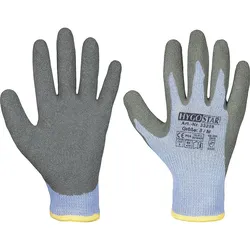 Schutzhandschuh Latexbeschichtet grau, L / Paar