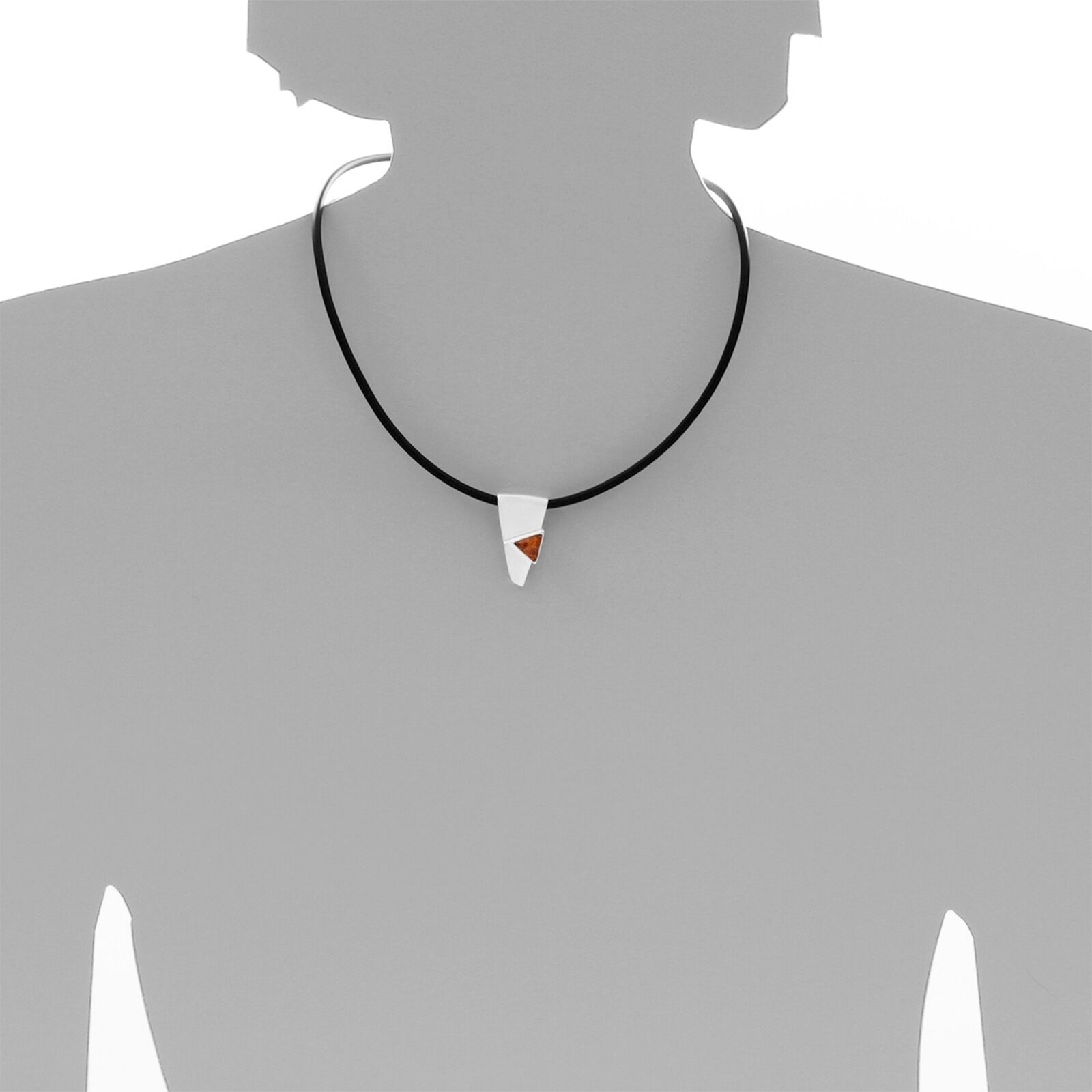 Kettenanhänger OSTSEE-SCHMUCK "Ostsee-Schmuck Anhänger Gleiter-Kirsti Anhänger Gleiter-Kirsti", weiß (weiß, neutral), Schmuckanhänger, Damen, 30 x 16mm, Silber 925 (Sterlingsilber), 8,1 g, Kettenanhänger