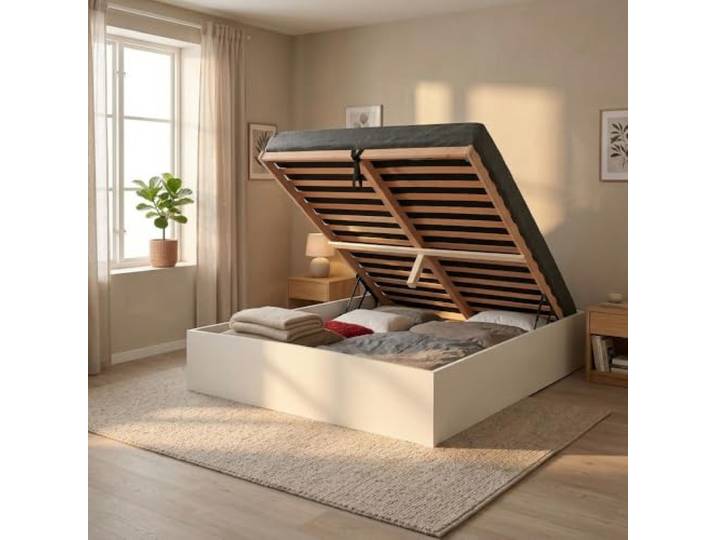 WEBER INDUSTRIES Bett Bilbao 180 x 200 cm + Lattenrost/Weiß