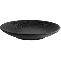 APS Teller NERO - Melamin, Ø 18 cm, Höhe 3 cm, schwarz, stapelbar