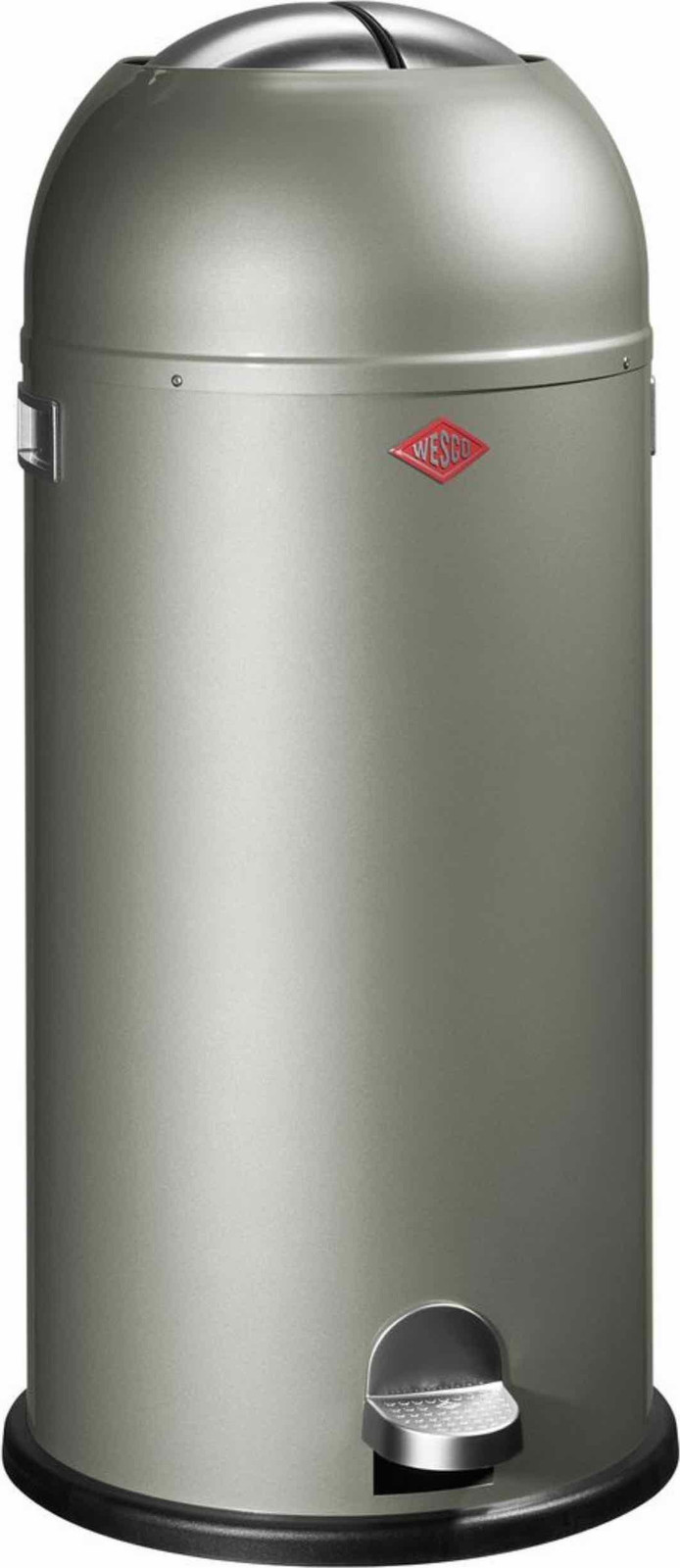 Wesco Kickmaster Maxi Pedaalvuilnisbak, Vernikkeld Staal, 40 liter