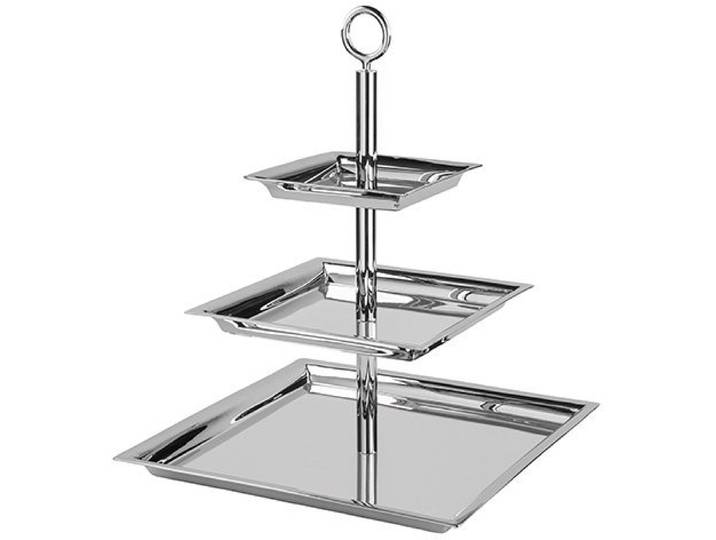 Fink Etagere Nagano, Edelstahl, quadratisch
