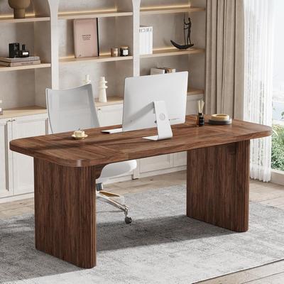 OEM 62-Inch Wood Rectangular Executive Desk Large Modern Conference Table for Home Office Boardroom