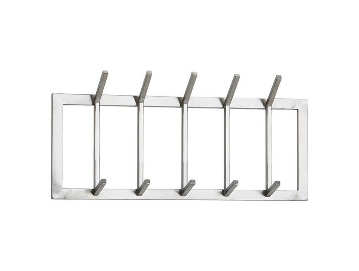 Mid.you Wandgarderobe, Silberfarben, Metall, 65x30x10 cm, Garderobe, Garderobenpaneele, Wandgarderobe