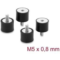 DELOCK Vibrationsdämpfer M5x0,8mm D20xH15mm Innen/Außengew.