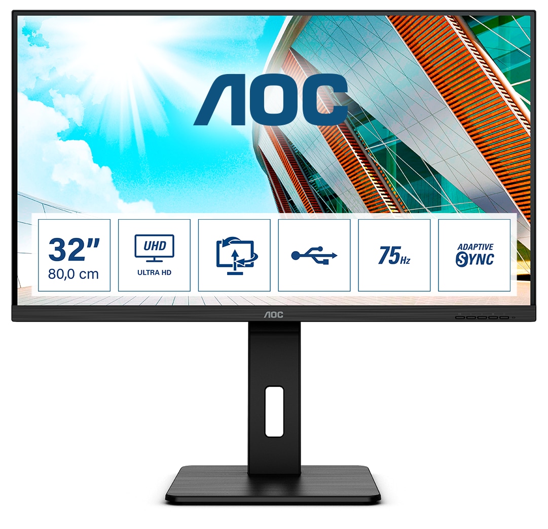 AOC U32P2 31.5 Zoll 4K (UHD) VA Panel 16:9 Monitor