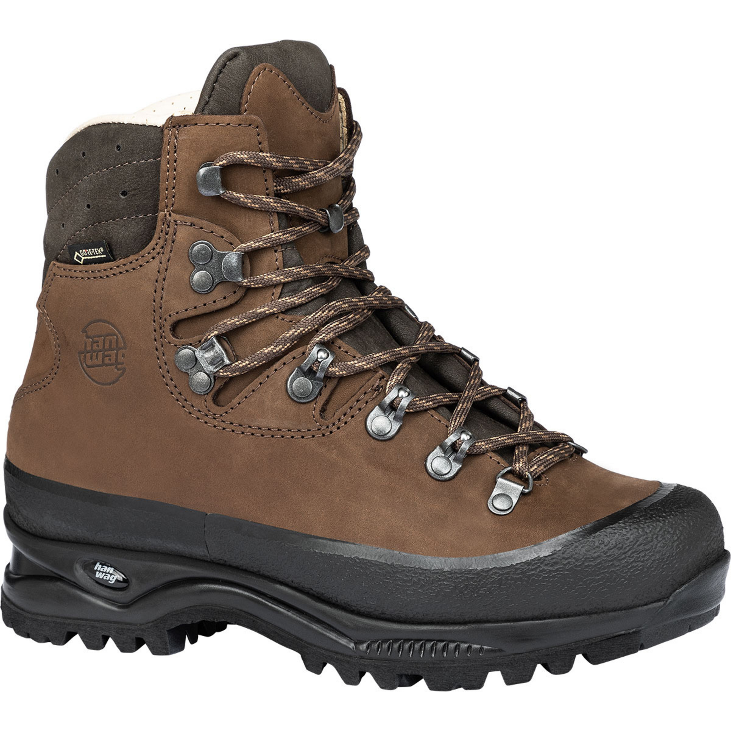 Hanwag Alaska GTX Damen Wanderschuhe braun Größe 42.5 Camping Wasserdicht
