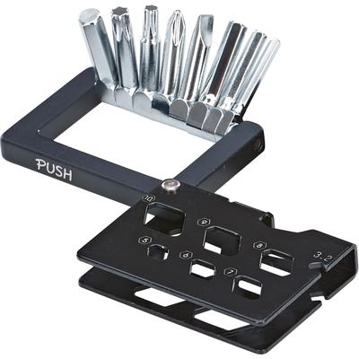 Werkzeugset PROPHETE "Mulitool mit 21 Funktionen", silber (schwarz, silberfarben), Werkzeugsets