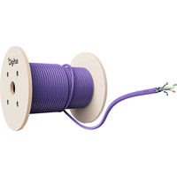 Professional Cat.6 F/UTP Verlegekabel simplex, Dca violett, 500 Meter Trommel