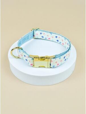 Inspired Finds LovePaws Double Sided Valentine Pet Collar For Dogs & Cats white s