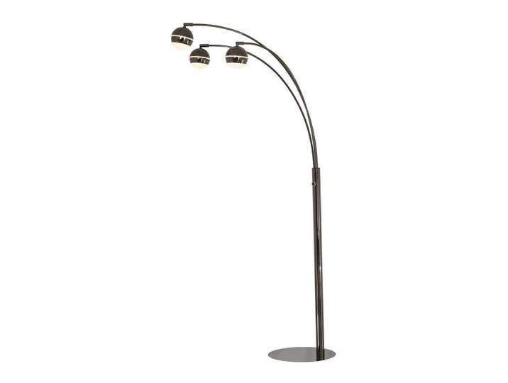 Led-Stehleuchte Luberon, Schwarzchrom, Metall, Kunststoff, 88x164.5x78 cm, RoHS, 3-fach schaltbar, Lampen & Leuchten, Innenbeleuchtung, Stehlampen, Stehlampen dimmbar