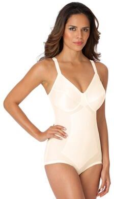 Plus Size Women's Medium Control Bodysuit by Rago in Beige (Size 48 DD) Shaper